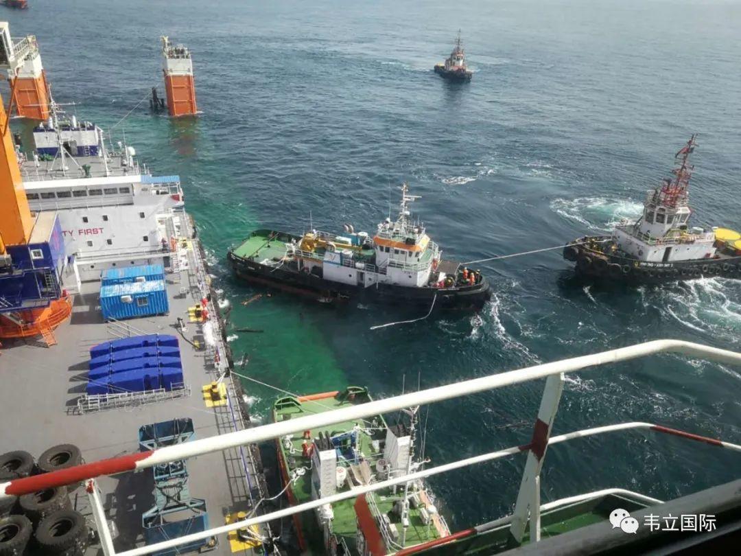 硬核装备投送：韦立新造浮吊和拖轮抵达几内亚！