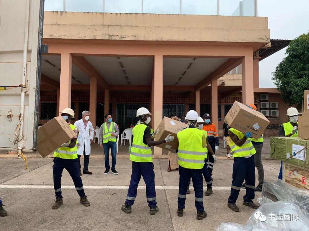 赢联盟驰援几内亚抗疫医疗物资包机顺利抵达！